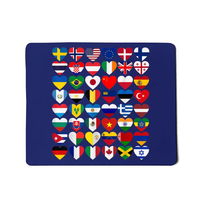 Flags of the Countries of the World,International Gift Mousepad