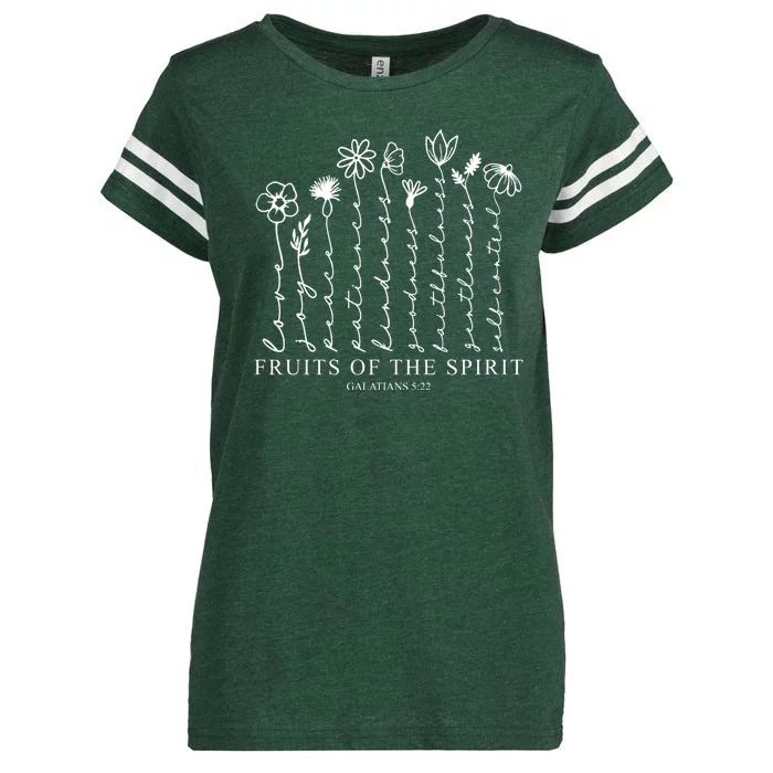 Fruits Of The Spirit Christian Floral Enza Ladies Jersey Football T-Shirt