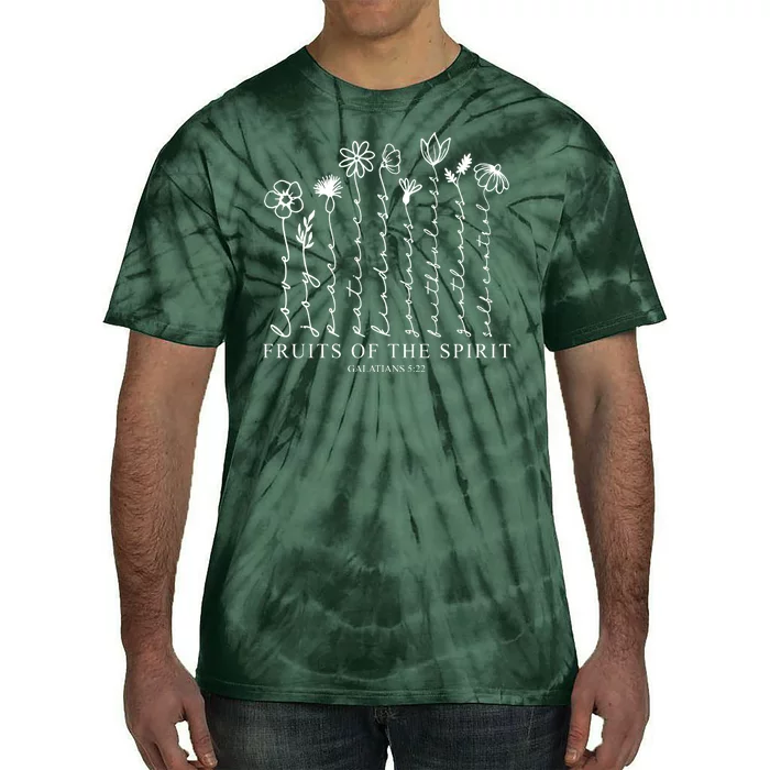 Fruits Of The Spirit Christian Floral Tie-Dye T-Shirt