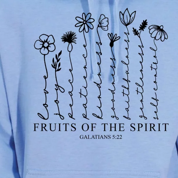 Fruits Of The Spirit Christian Floral Unisex Surf Hoodie