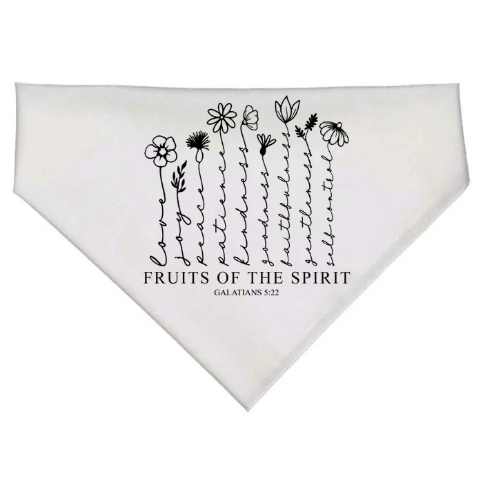 Fruits Of The Spirit Christian Floral USA-Made Doggie Bandana