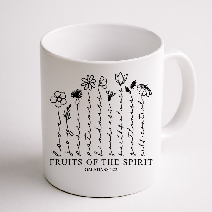 Fruits Of The Spirit Christian Floral Front & Back Coffee Mug