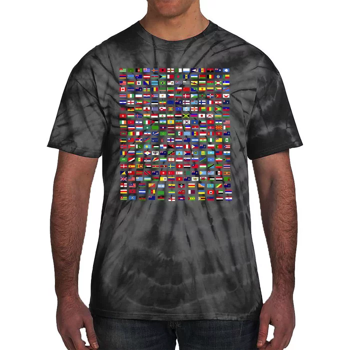 Flags Of The Countries Of The World 287 Flag International Tie-Dye T-Shirt