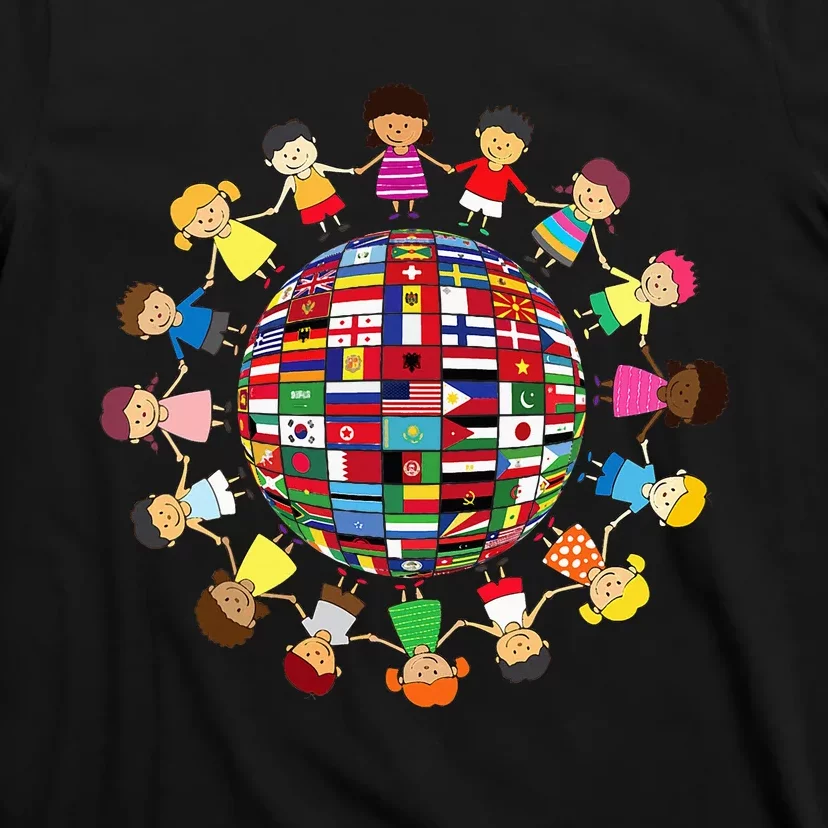 Flags Of The World Cultural Diversity Around The Globe T-Shirt