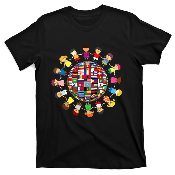 Flags Of The World Cultural Diversity Around The Globe T-Shirt