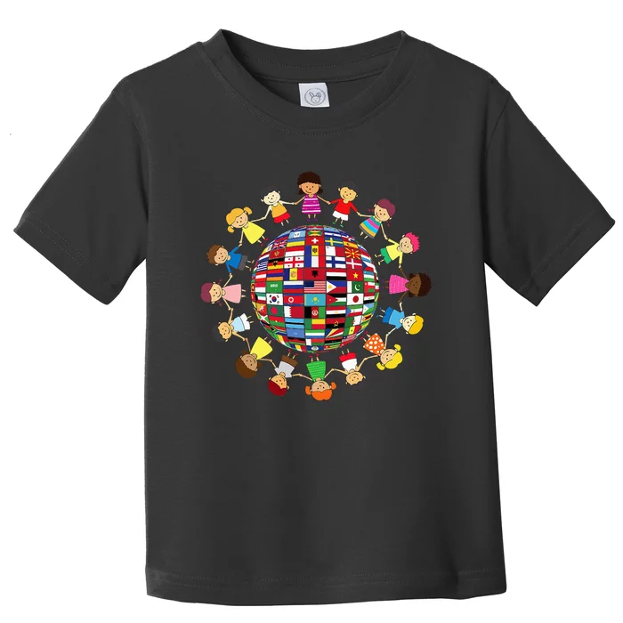 Flags Of The World Cultural Diversity Around The Globe Toddler T-Shirt