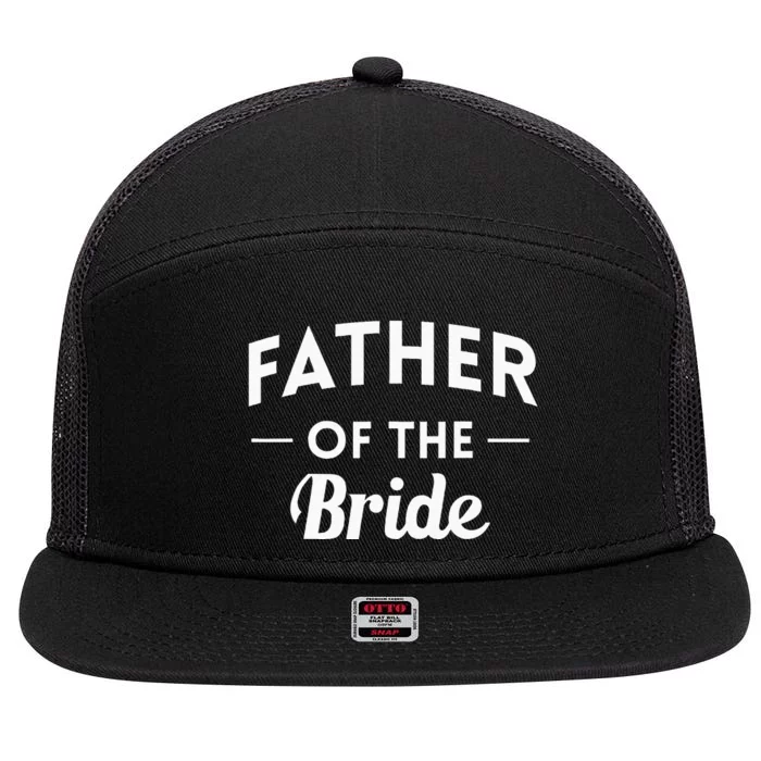 Father Of The Bride Father The Bride JGA 7 Panel Mesh Trucker Snapback Hat