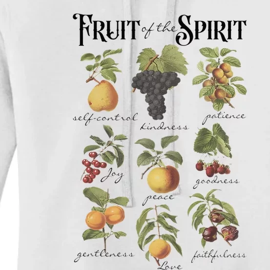 Fruit Of The Spirit Christian Faith Galatians 522 Jesus God Women's Pullover Hoodie