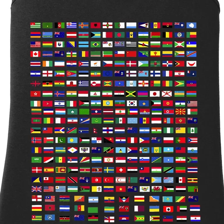 Flags Of The Countries Of The World 287 Flag International Ladies Essential Tank