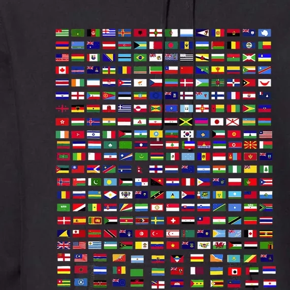 Flags Of The Countries Of The World 287 Flag International Premium Hoodie