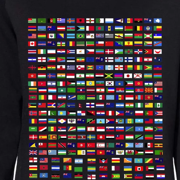 Flags Of The Countries Of The World 287 Flag International Womens California Wash Sweatshirt