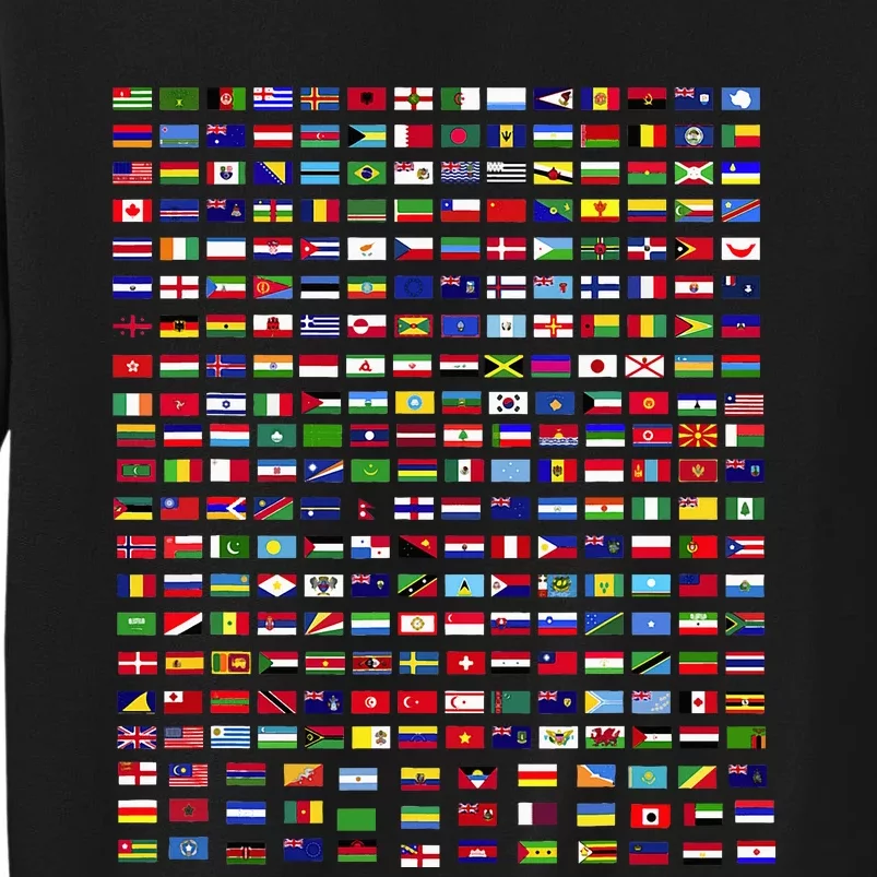 Flags Of The Countries Of The World 287 Flag International Tall Sweatshirt