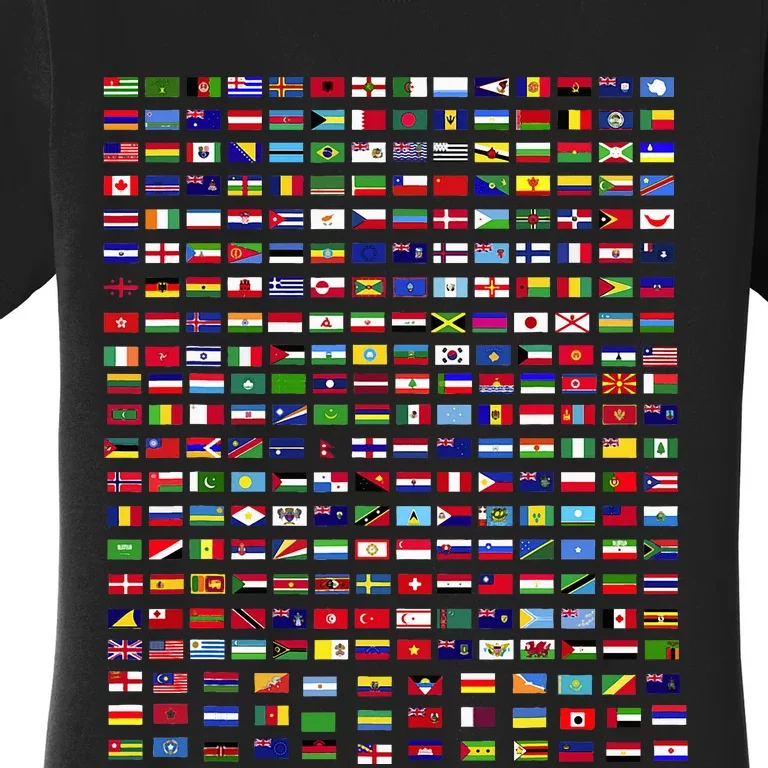 Flags Of The Countries Of The World 287 Flag International Women's T-Shirt