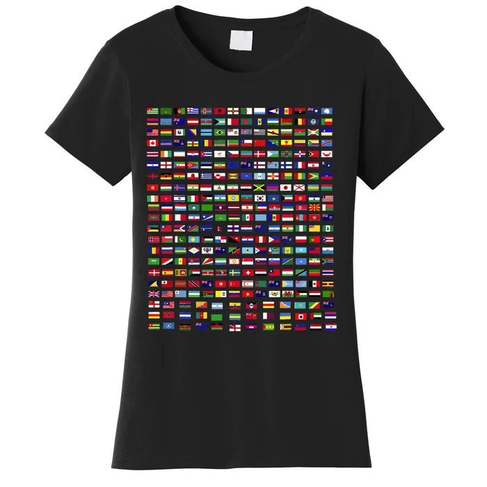 Flags Of The Countries Of The World 287 Flag International Women's T-Shirt