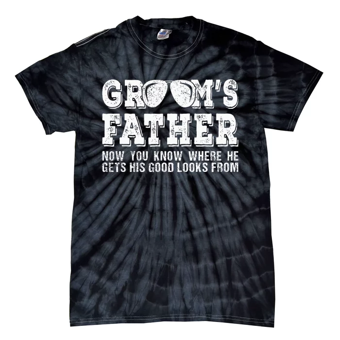 Father Of The Groom Wedding Costume GroomS Father Tie-Dye T-Shirt