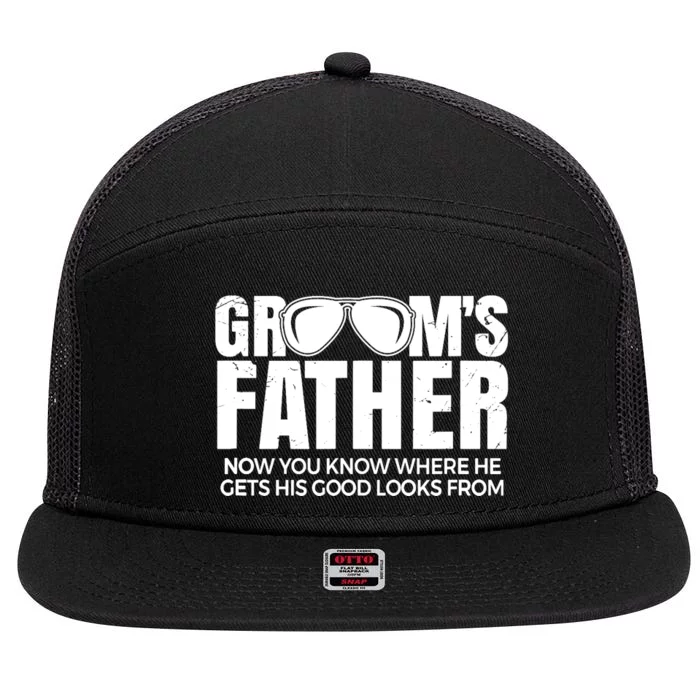 Father of the Groom | Wedding Costume Groom's Father 7 Panel Mesh Trucker Snapback Hat