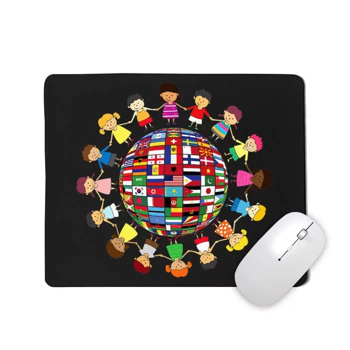 Flags Of The World Cultural Diversity Around The Globe Mousepad