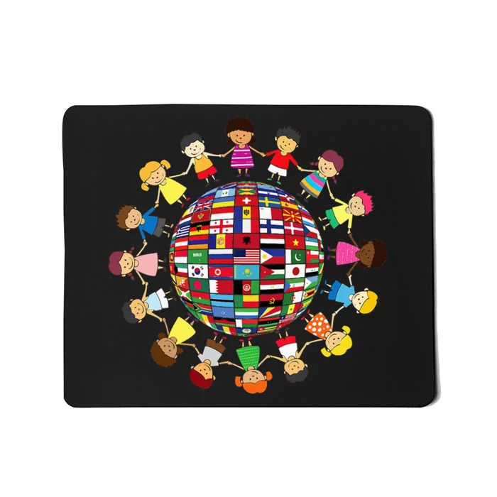 Flags Of The World Cultural Diversity Around The Globe Mousepad