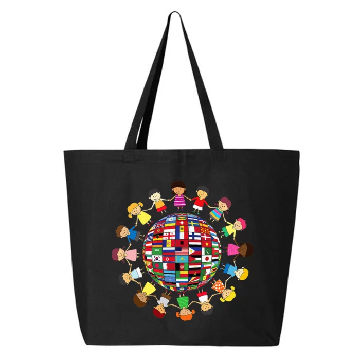 Flags Of The World Cultural Diversity Around The Globe 25L Jumbo Tote