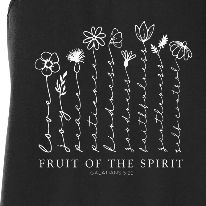 Fruit Of The Spirit Floral Women's Racerback Tank