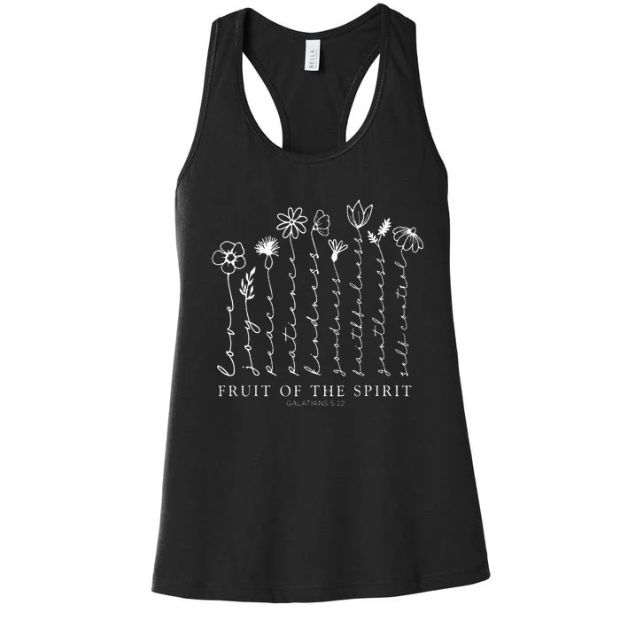 Fruit Of The Spirit Floral Women's Racerback Tank