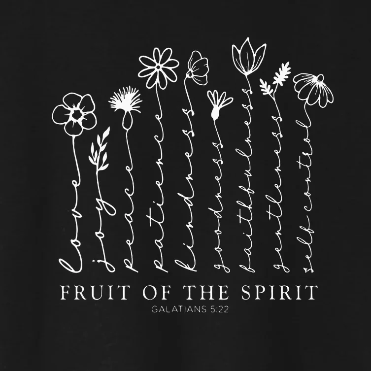 Fruit Of The Spirit Floral Women's Crop Top Tee