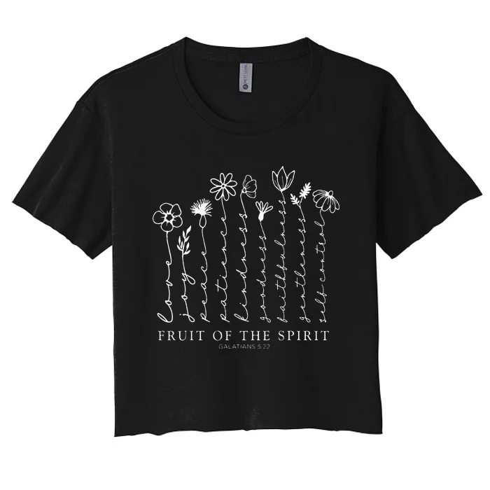 Fruit Of The Spirit Floral Women's Crop Top Tee