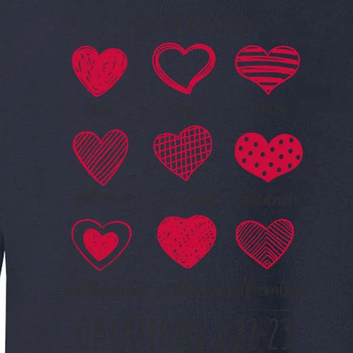 Fruit Of The Spirit Heart Galatians 5 22 23 Toddler Sweatshirt