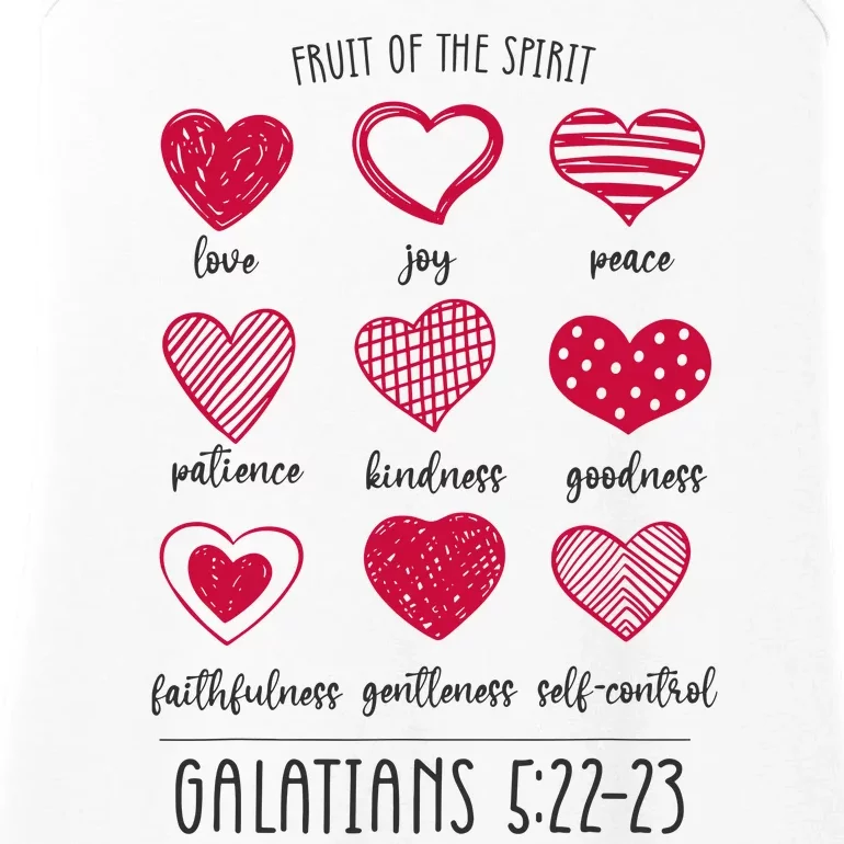 Fruit Of The Spirit Heart Galatians 5 22 23 Ladies Essential Tank