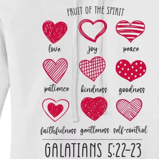 Fruit Of The Spirit Heart Galatians 5 22 23 Women's Pullover Hoodie