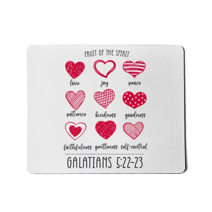 Fruit Of The Spirit Heart Galatians 5 22 23 Mousepad