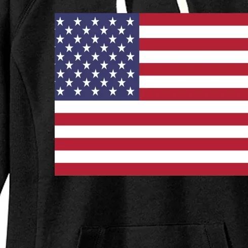 Flag of the United States USA American Women's Fleece Hoodie