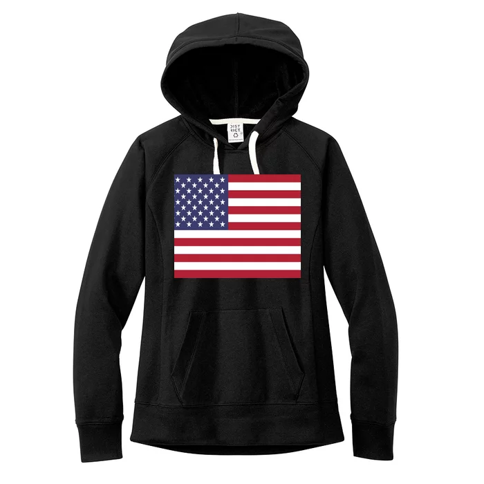 Flag of the United States USA American Women's Fleece Hoodie