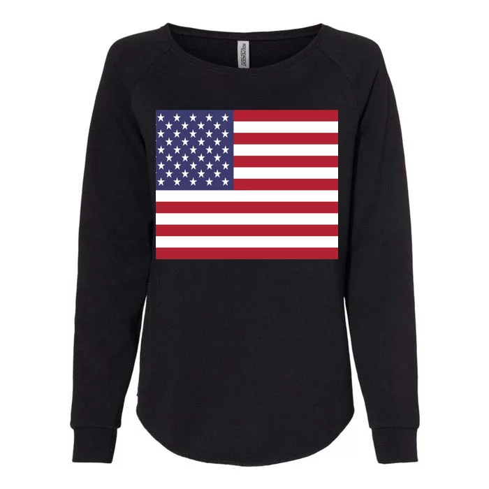 Flag of the United States USA American Womens California Wash Sweatshirt