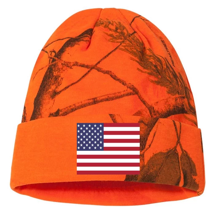 Flag of the United States USA American Kati - 12in Camo Beanie