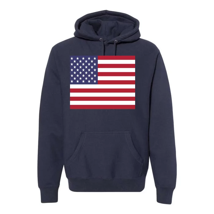 Flag of the United States USA American Premium Hoodie