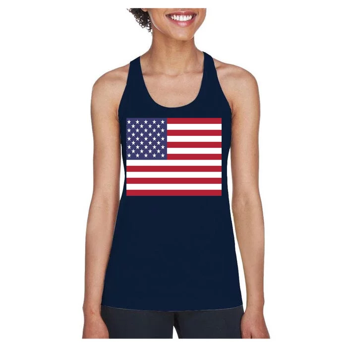 Flag of the United States USA American Women's Racerback Tank