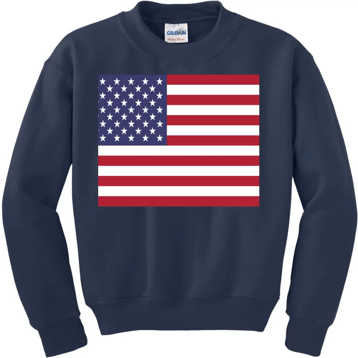 Flag of the United States USA American Kids Sweatshirt