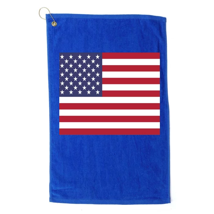 Flag of the United States USA American Platinum Collection Golf Towel