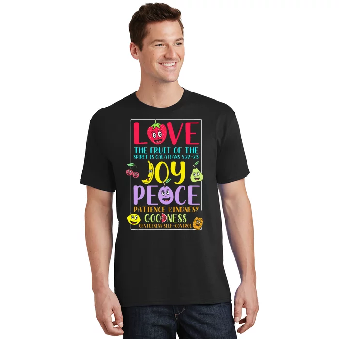 Fruit Of The Spirit Galatians Inspirational Christian Faith T-Shirt