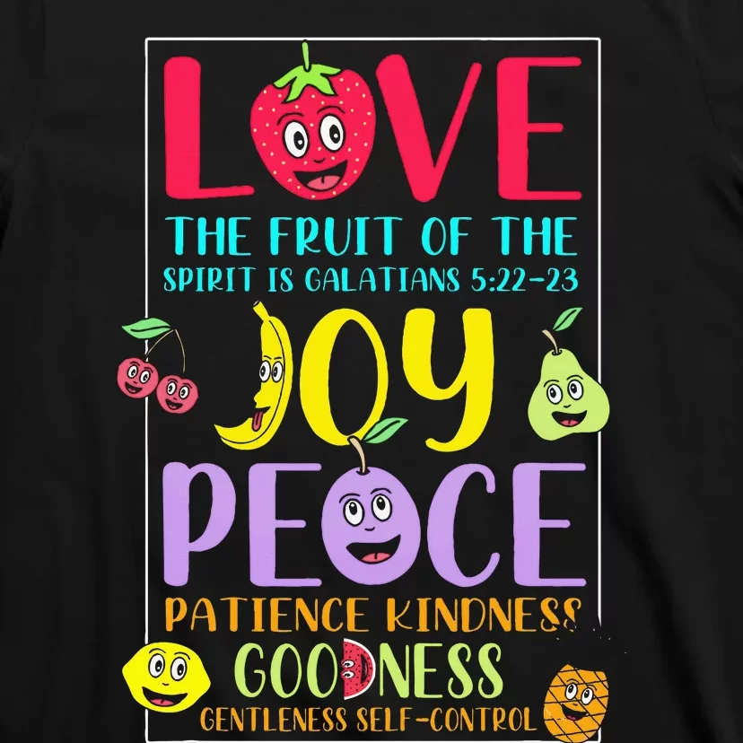 Fruit Of The Spirit Galatians Inspirational Christian Faith T-Shirt