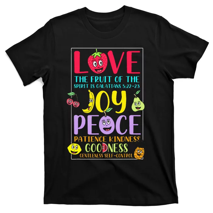 Fruit Of The Spirit Galatians Inspirational Christian Faith T-Shirt