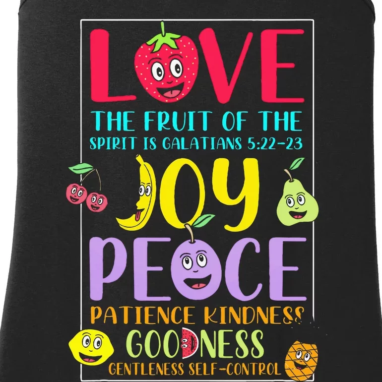 Fruit Of The Spirit Galatians Inspirational Christian Faith Ladies Essential Tank