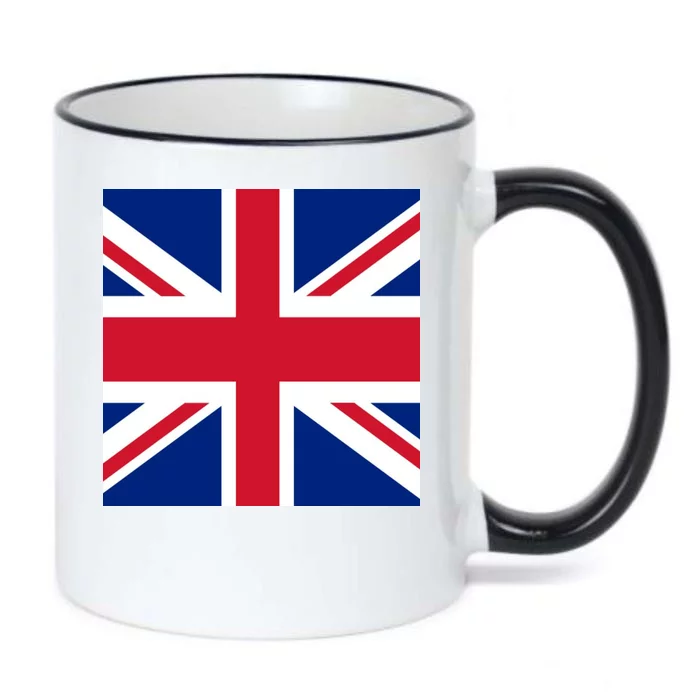 Flag of the United Kingdom of Great Britain Black Color Changing Mug