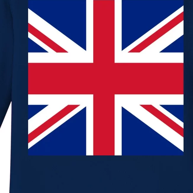 Flag of the United Kingdom of Great Britain Baby Long Sleeve Bodysuit