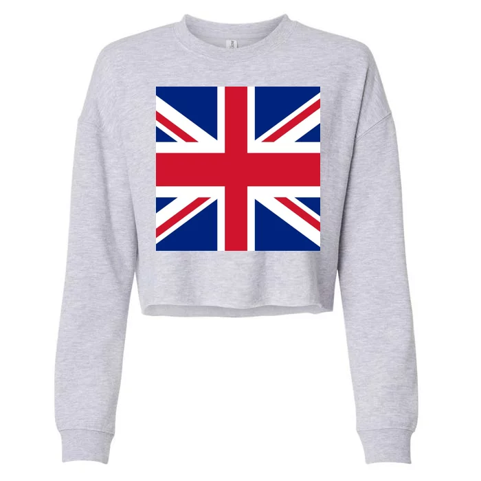 Flag of the United Kingdom of Great Britain Cropped Pullover Crew