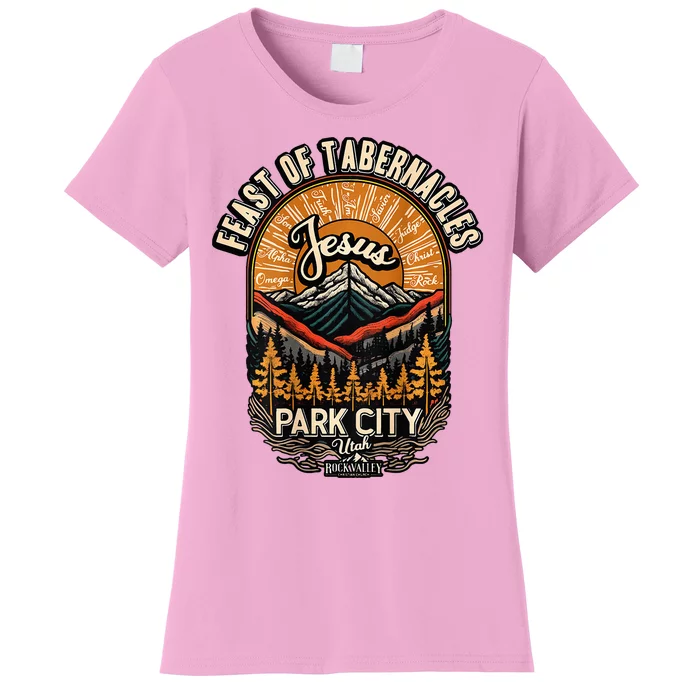 Feast Of Tabernacles Park City Utah Rock Valley Christian Women's T-Shirt