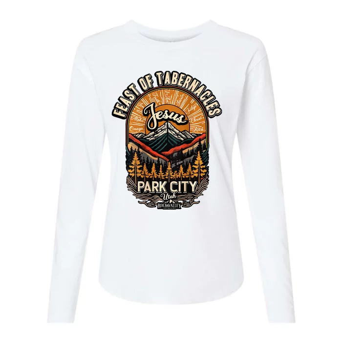 Feast Of Tabernacles Park City Utah Rock Valley Christian Womens Cotton Relaxed Long Sleeve T-Shirt