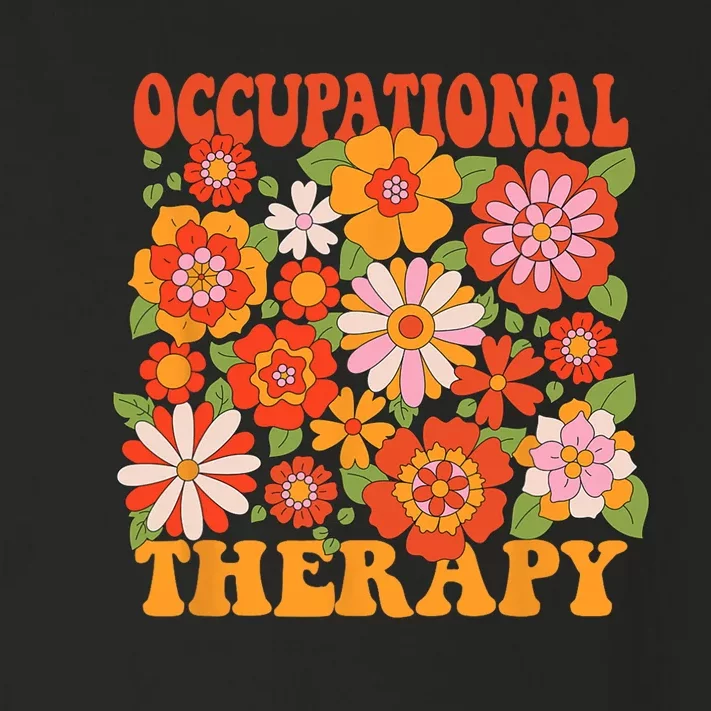 Floral Occupational Therapy Funny OT Therapist Assistant Toddler Long Sleeve Shirt