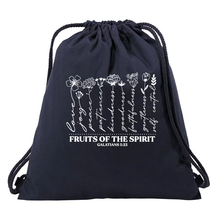 Fruits Of The Spirit Galatians 5:22 Drawstring Bag